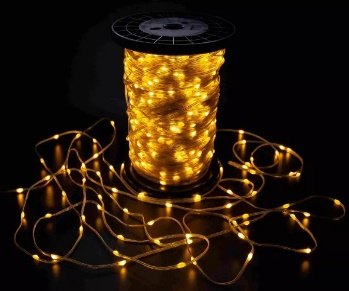 Светодиодная гирлянда Роса !1000м! 10 000 LED 24V провод прозрачный, мульти